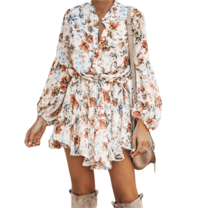 Robe Vintage Fleurie Courte | Vintage-Dressing