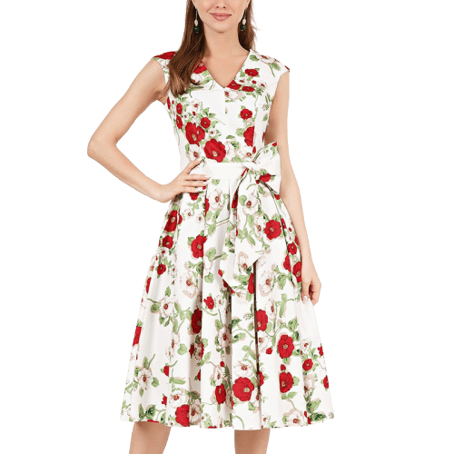 Robe Vintage Coquelicot | Vintage-Dressing