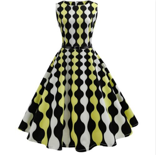 Robe Rockabilly Originale 3 Couleurs Vintage-Dressing