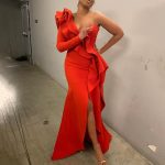 Robe Pin-Up Rouge À Jabots | vintage rétro