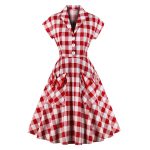Robe Guinguette Vichy Classique | vintage-dressing