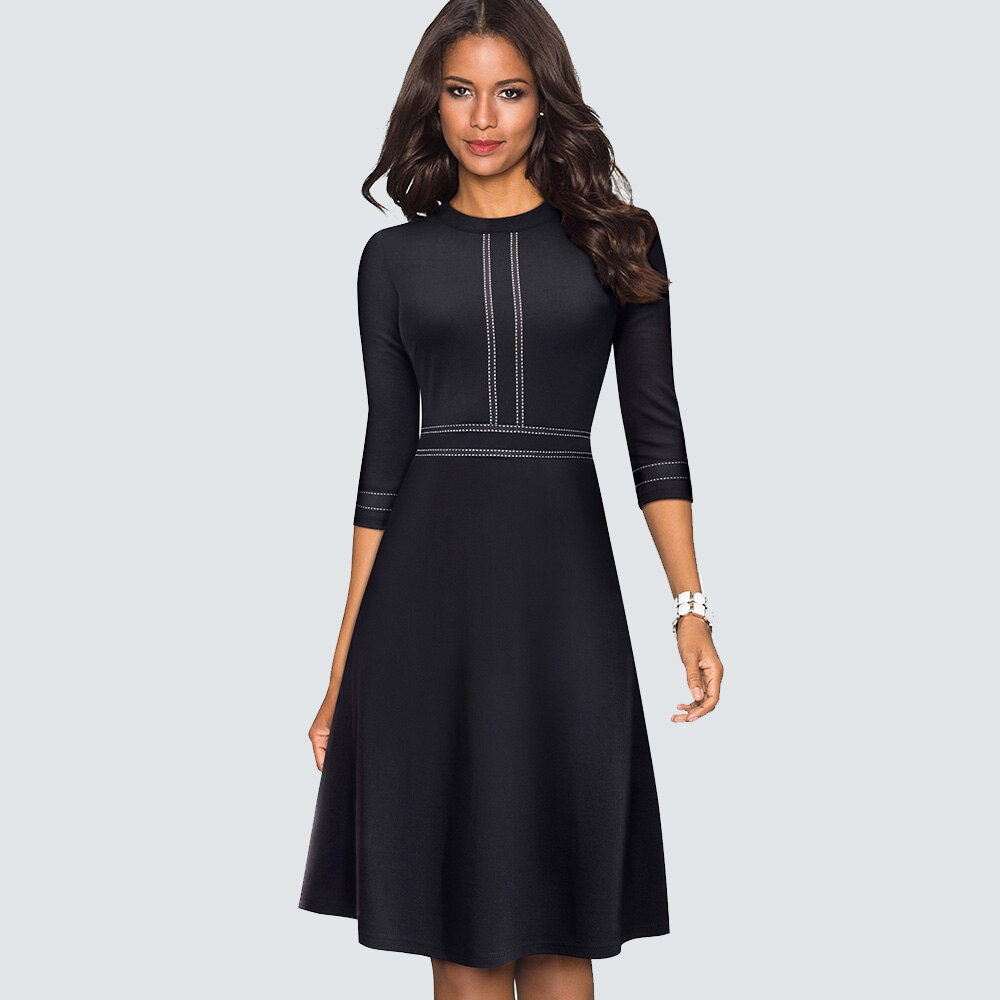 Robe Rétro Mi-Longue Style Vintage Vintage-Dressing 2