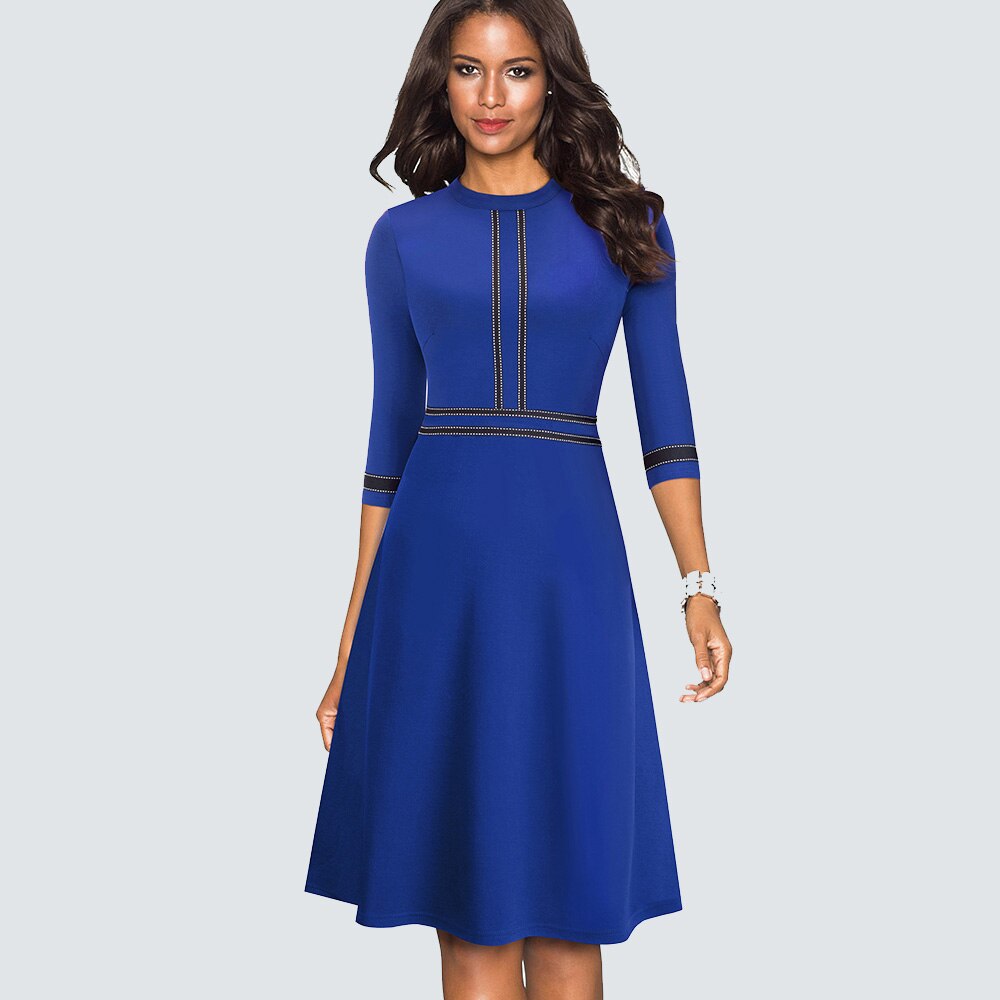 Robe Rétro Mi-Longue Style Vintage Vintage-Dressing 4