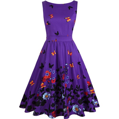 Robe Guinguette Papillons | Vintage Rétro