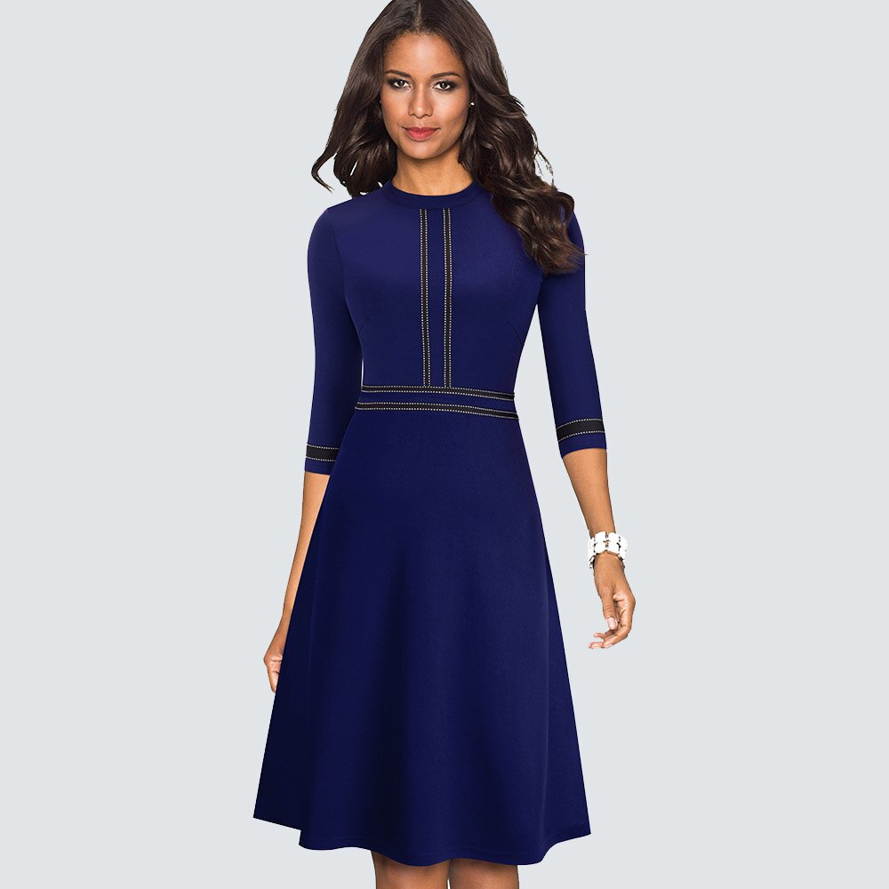 Robe Rétro Mi-Longue Style Vintage Vintage-Dressing 5