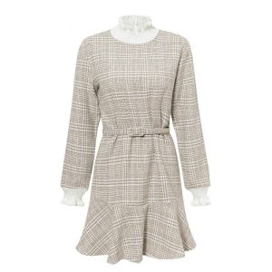 Robe Vintage Style Rétro Manches Longues Vintage-Dressing 1