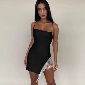 Robe Pin-Up Courte à Franges | vintage