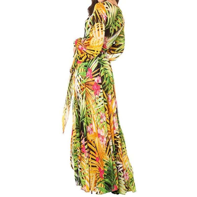Robe vintage motif tropical – Image 7