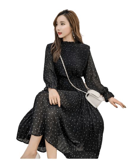 Robe vintage à pois – Image 4