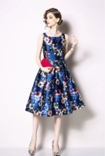 Robe vintage à motif floral