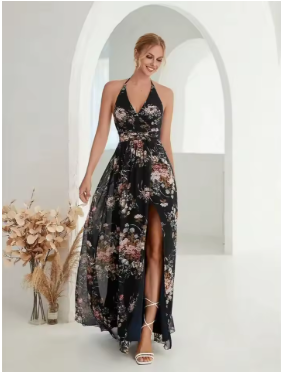 Robe vintage style bohème élégant