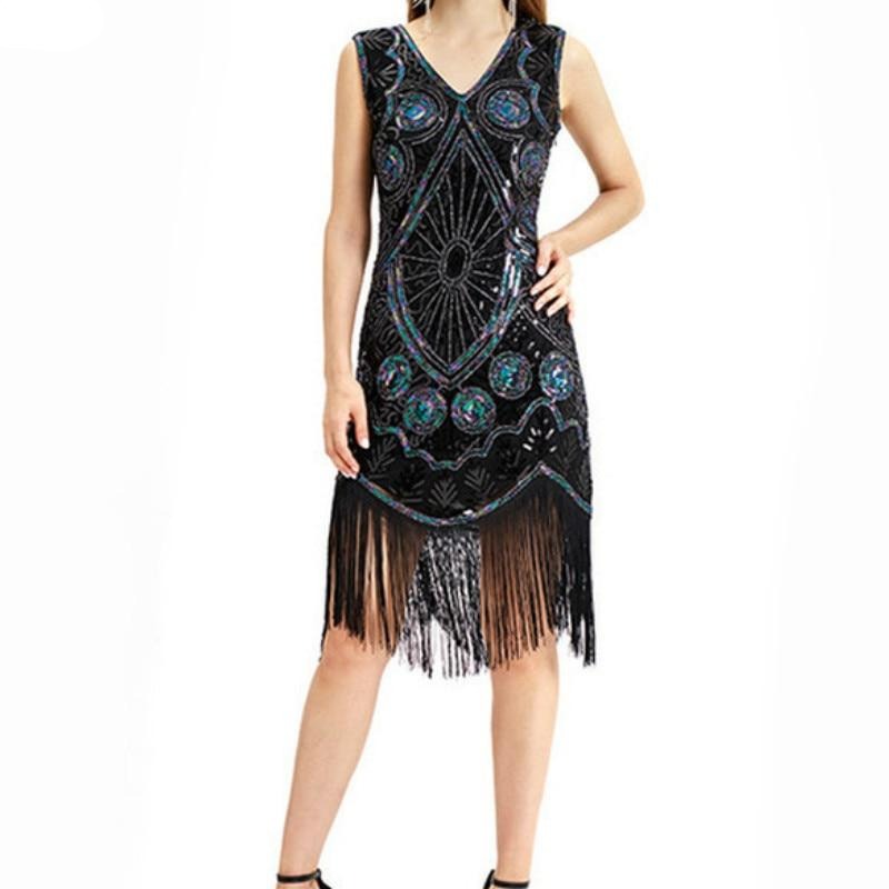 Robe Gatsby noire courte – Image 4