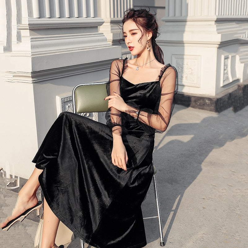 Robe Pin-Up en velours – Image 4