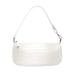 Sac à Main Croco Vintage Blanc Maroquinerie Vintage