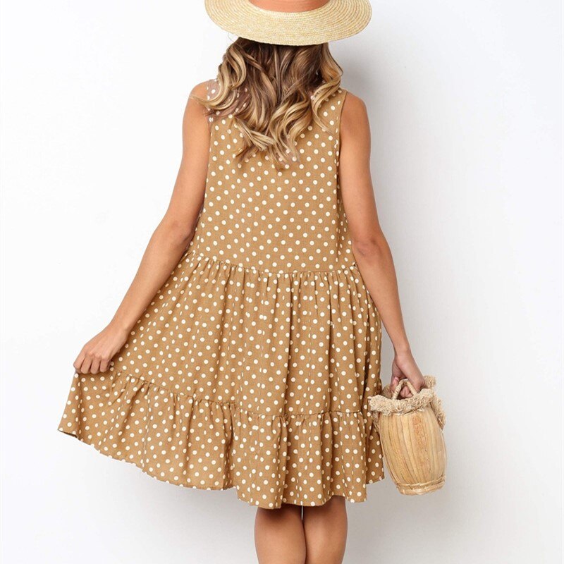 Robe Pin-Up motif à pois côtier – Image 5