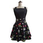 Tablier vintage à motif floral