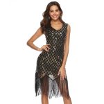 Robe Gatsby dorée et noire