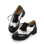 Chaussure Vintage Oxford Blanc Richelieu