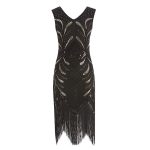 Robe Année 20 Gatsby Noire Rétro Chic