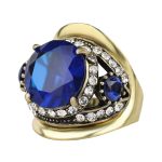 Bagues Vintage : Opale de cristal luxueuse