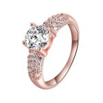 Bagues Vintage pour fiançailles en or rose