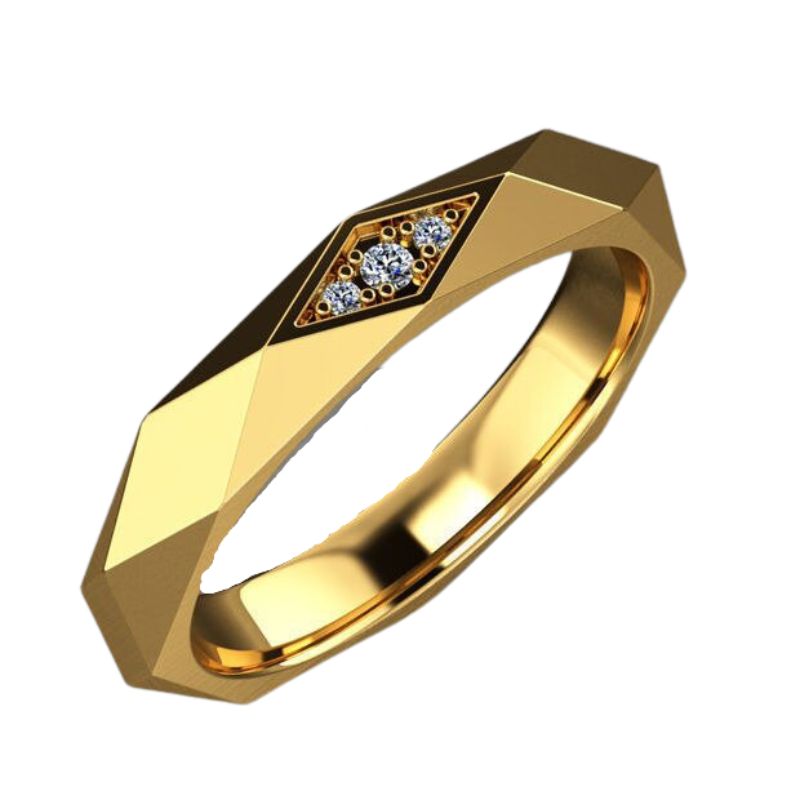 Bagues vintage avec diamant rétro – Image 3