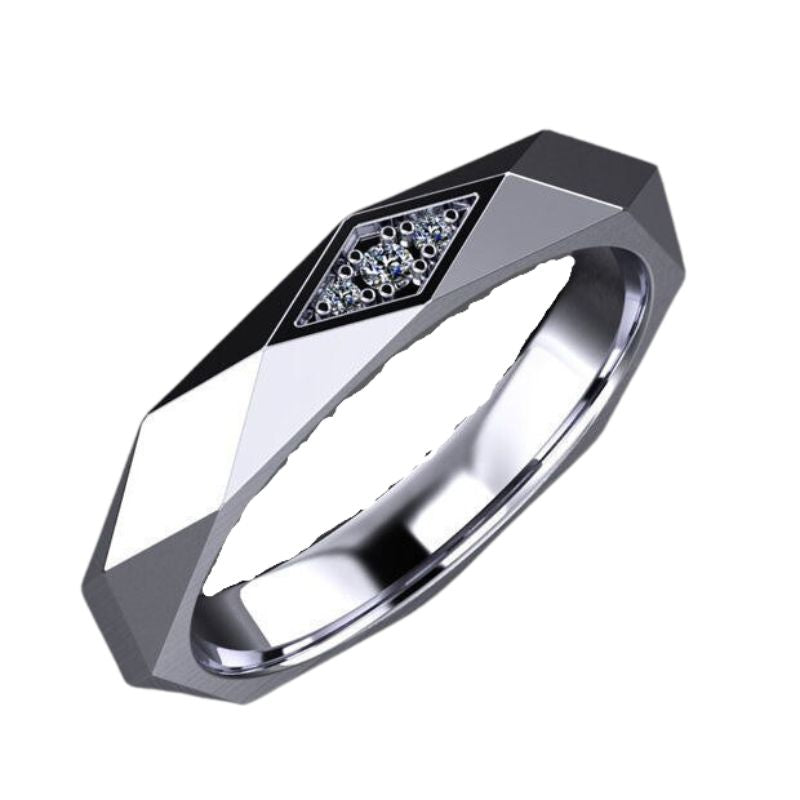 Bagues vintage avec diamant rétro