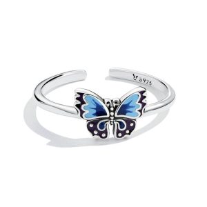 Bagues Vintage Motif Papillon