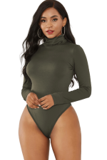 Body Femme Manche Longue à Col Roulé