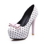 Chaussure Pin-Up à Pois Vintage