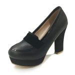 Chaussure Pin-Up Couture Noir Mat Rétro Chic