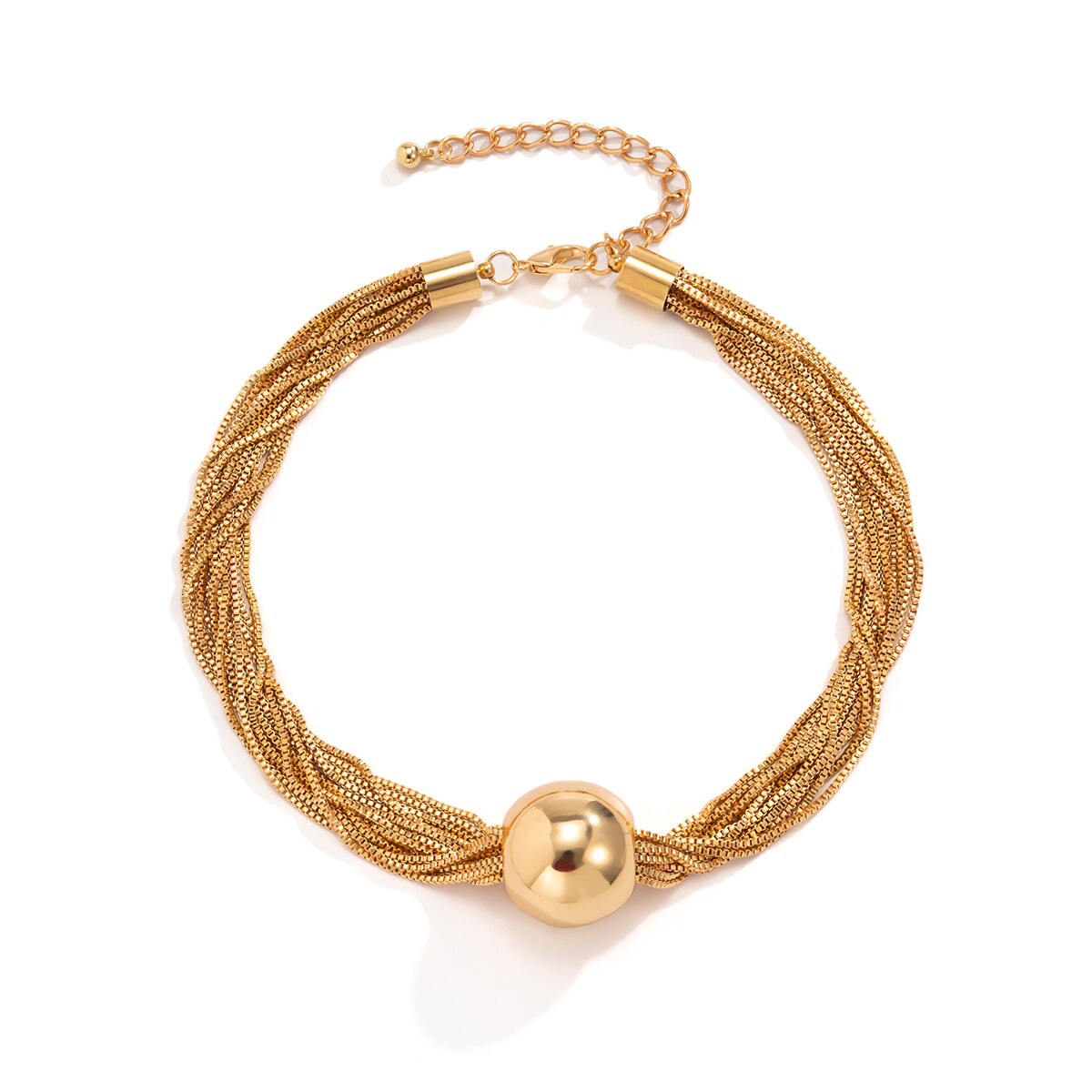 Bijoux Vintage collier en or jaune – Image 2