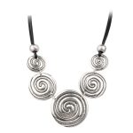 Bijoux vintage collier argenté