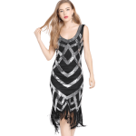 Robe Gatsby Noir et Argent | Vintage-Dressing
