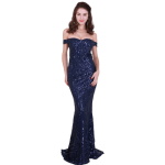 Robe Gatsby Mariage Bleu Vintage-Dressing Rétro
