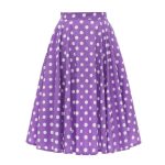 Jupe Vintage Violette Pois Blancs Pin-Up Années 50