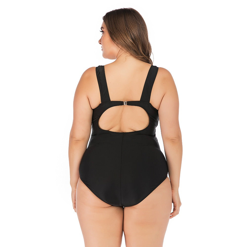 Maillot de bain une pièce rétro motif léopard grande taille – Image 5