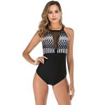 Maillot De Bain Une Pièce Vintage à Pois
