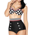Maillot de Bain Vintage 2 Pièces Style Pin-Up
