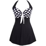 Maillot De Bain Vintage Tankini Noir à Pois Vintage-Dressing