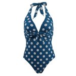Maillot De Bain Vintage Une Pièce Pin-Up à Pois