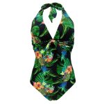 Maillot De Bain Vintage Tropical Rétro Chic