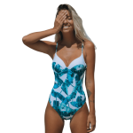 Maillot de Bain Vintage Une Pièce Tropical | vintage-dressing