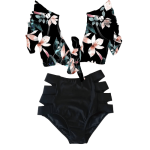 Maillot de Bain Rétro à Volants