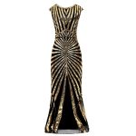 Robe Année 20 Or Gatsby