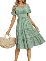 Robe rétro bohème Vintage-Dressing