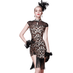 Robe Charleston Léopard Vintage-Dressing