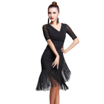 Robe Charleston Noire Vintage-Dressing