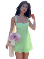 Robe d'été courte fluide pas cher vintage dressing - vue avant