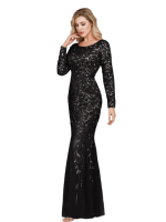 Robe De Soirée Chic Gatsby Noire Années Folles